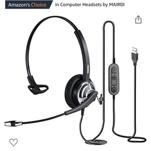 MAIRDI USB Headset with Microphone Noise Canceling